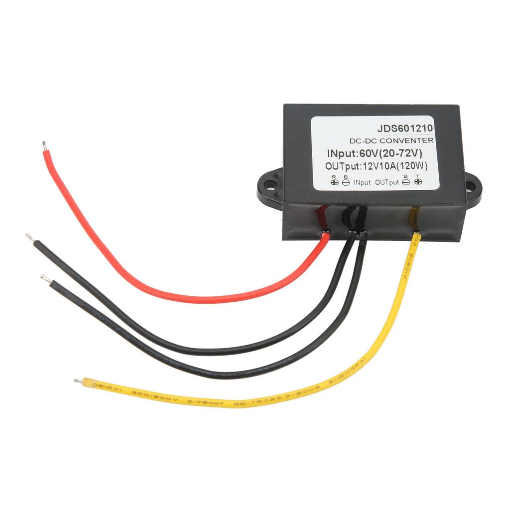 Модуль понижающего преобразователя постоянного тока IP67 Водонепроницаемый регулятор напряжения Понижающий преобразователь 20?Вход 72В 12В 10А 120Вт