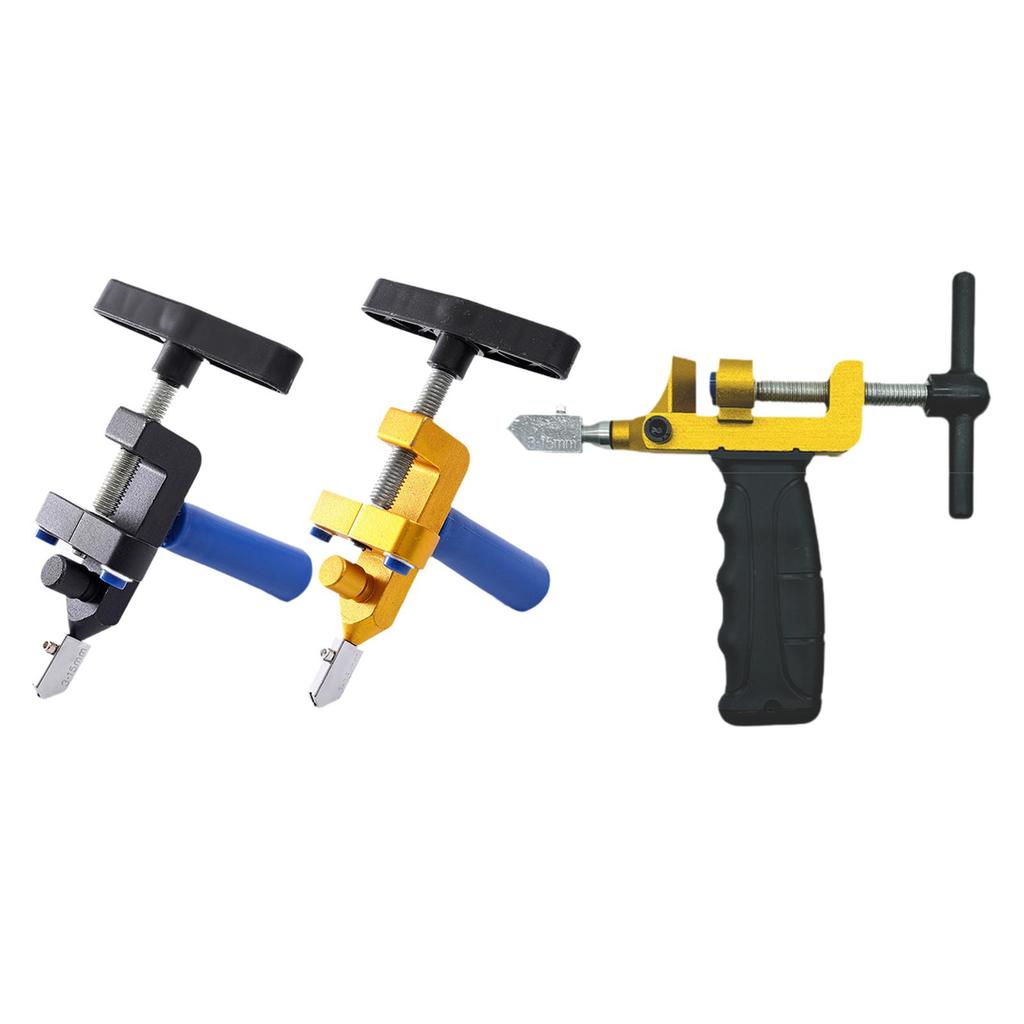 2 in1 Glass Tiles Cutter DIY Glass Mirror Cutting Breaking Practical Fits 3-15mm Thickness for Building Engineering Home DIY