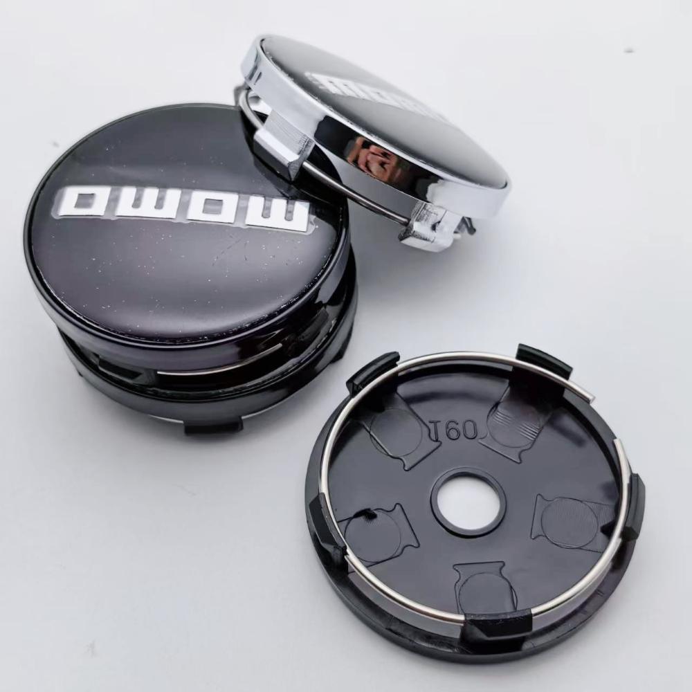 COY1 4pcs 60mm Car Wheel Center Caps With MOMO Badge Logo Rim Hubcaps Cover MOMO Emblem Styling Accessories for VW BMW Subaru Honda