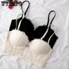 Half Cup Lace Edge Bra for Women Gathering Anti Sagging Bra Autumn Lingerie for Women