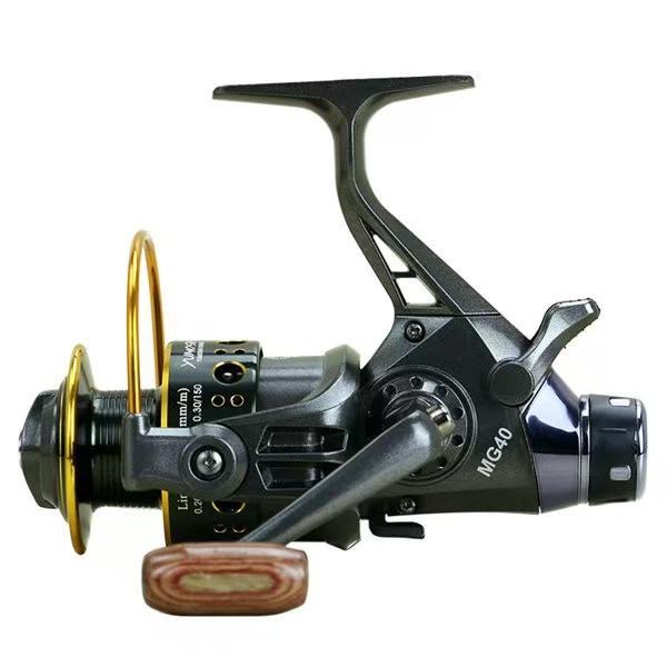 Hot Deal Dual Drag Spinning Fishing Reel with Metal Spool and Front/Rear Brake System