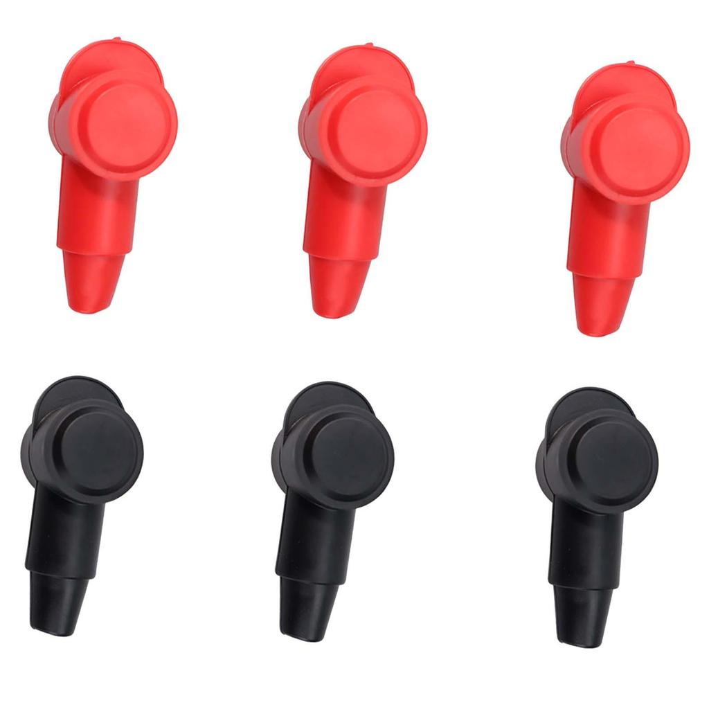 Terminal Covers Terminal Protector Cover Flexible Positive Negative Red and Black Terminal Protector Shell for Marine