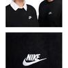 Nike Модный уличный универсальный однотонный свитшот с логотипом-буквой и круглым вырезом, унисекс, черный BV2667-010(TEAM1061-3.3.10)