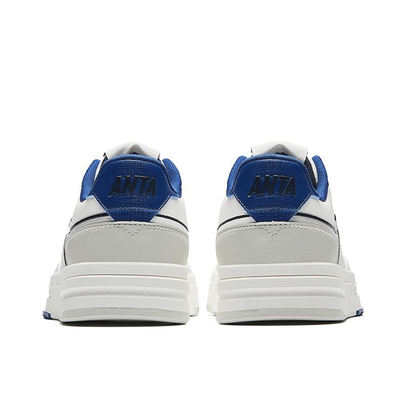 Anta Street Stubborn LT3 Скользкие Устойчивые к истиранию Низкие Кеды для скейтборда Мужские Белый Серый Синий 112538051-5