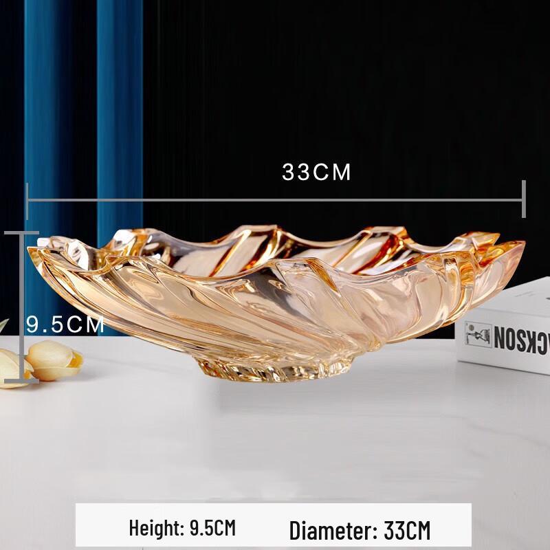 Flavinz European Crystal Glass Fruit Bowl