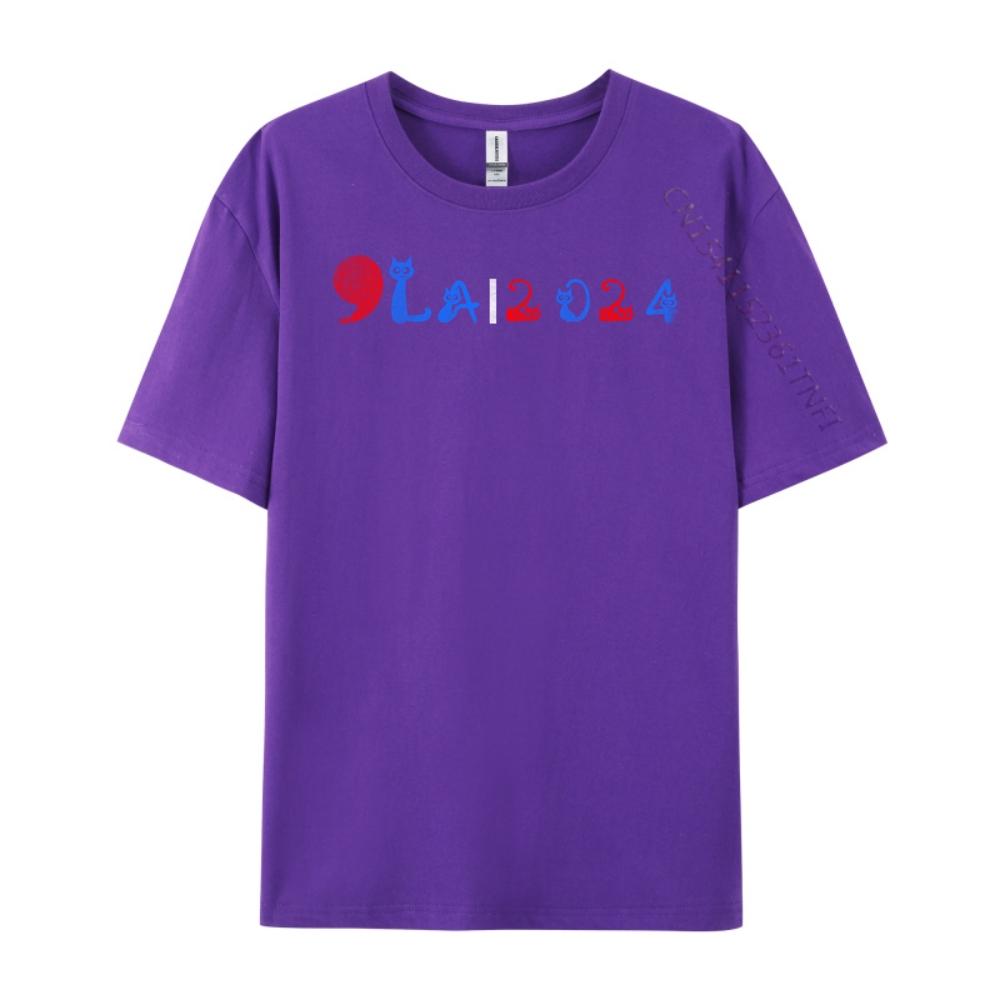 Kamala Harris 2024 President Comma La Kamala Cat Anime T Shirts Mens Gifts Mardi Gras