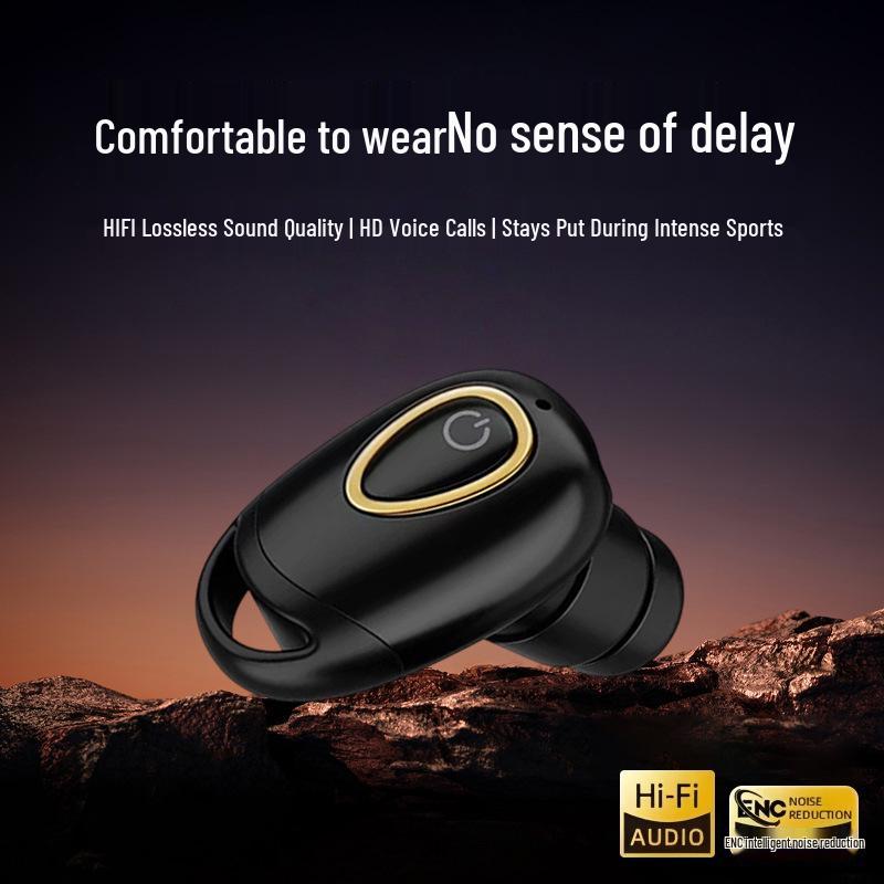 Беспроводные Bluetooth-наушники X9: Hi-Fi Звук, Одно ухо, Компактные, Портативные, Длительное время работы от аккумулятора, Идеально для спорта.