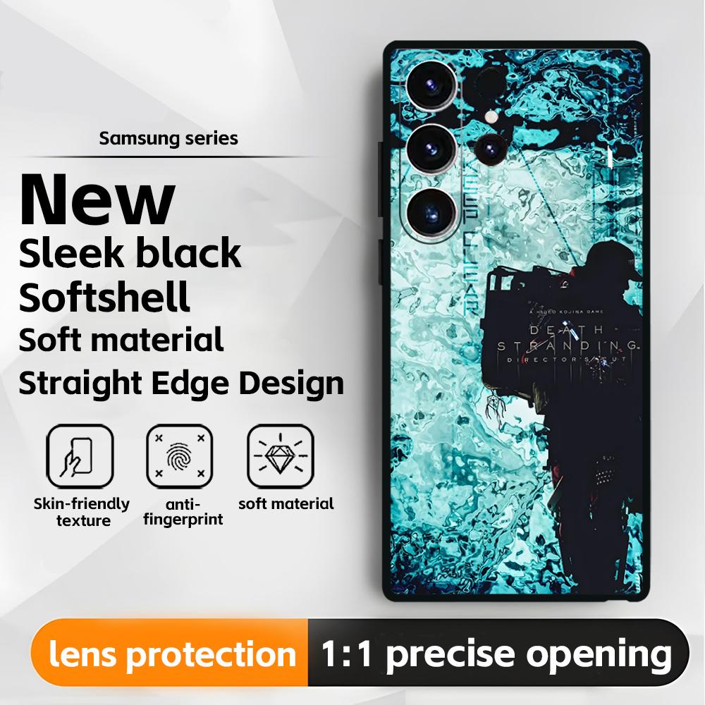 hot game D-Death S-Stranding  Phone Case For Samsung Galaxy S25 S24 S23 S22 S21 S20 Plus Ultra Note20 Soft Black