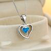 European and American Jewelry Double Heart Design Necklace Womens Design Sense Heart Shaped