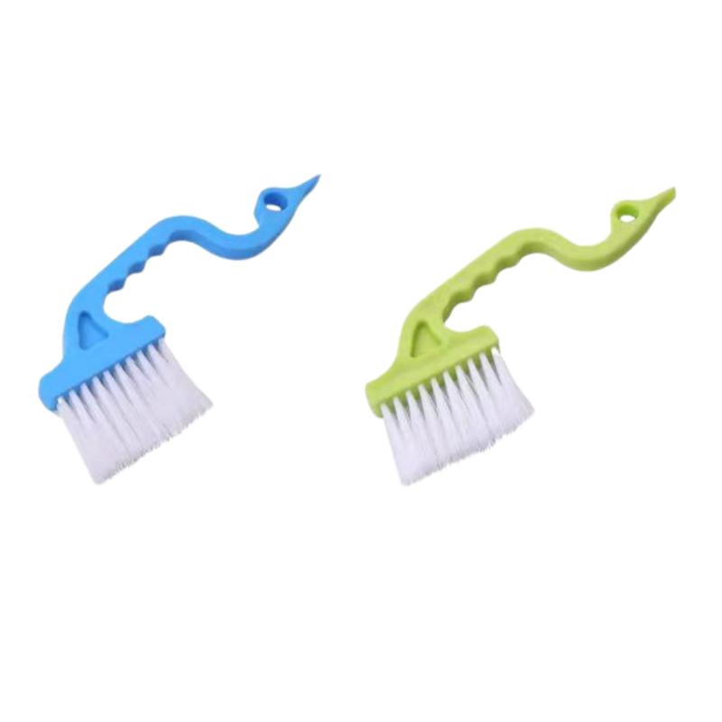 Щетка для чистки оконных пазов в форме лебедя, скребок, щетка для чистки щелей на подоконниках, бытовая щетка, колесный инструмент, маленькая щетка