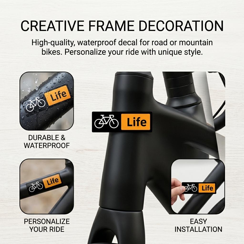 Bicycle Waterproof Sticker for Road Mountain Bike Frame Decoration
