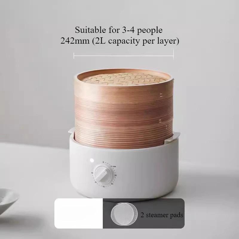 220V Electric Steamer Multifunctional Household Multi-layer Bamboo Steamer Box Steamer Breakfast Machine
