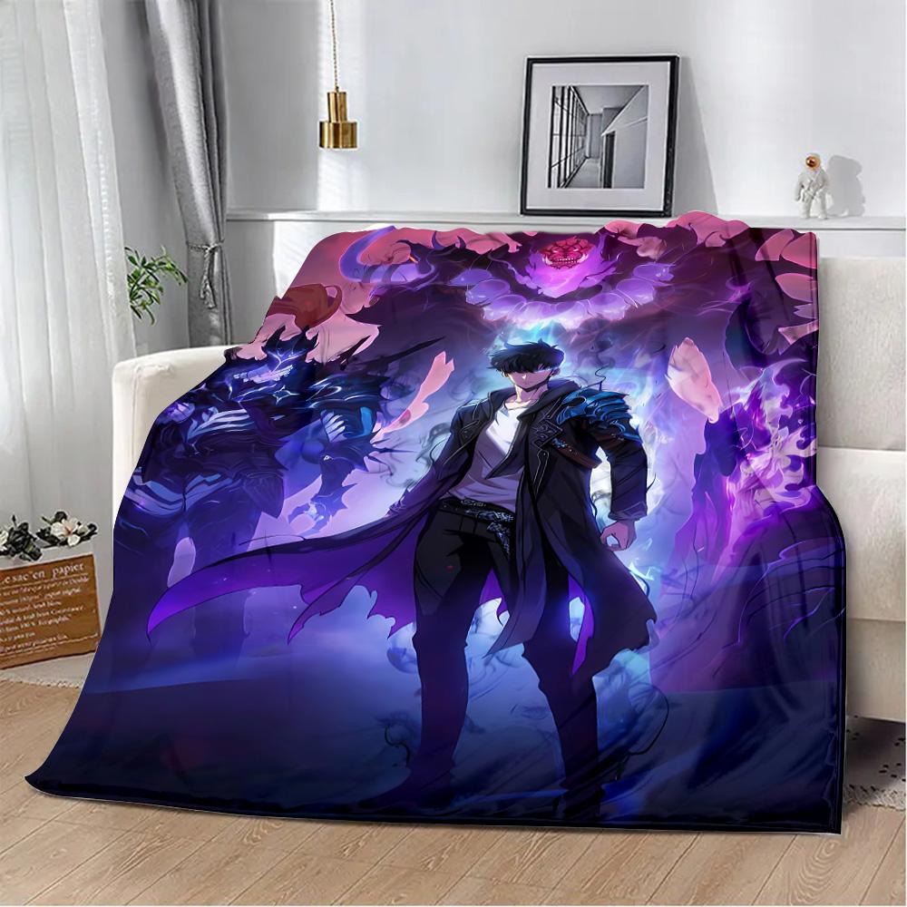 Одеяло Solo Leveling Printed, одеяла для пикника, теплое одеяло, мягкое и удобное одеяло для дома, путешествий, подарка на день рождения