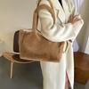 Mao Mao Trend Large Capacity Winter New Casual Fashion Personalized Plush Portable Shoulder Tote Big Bag