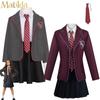 Matilda The Musical Cosplay Costume Kids Girls Matilda School Uniform Full Suits British Style Jk Dress Sets Halloween Role Playing Costumes For Women