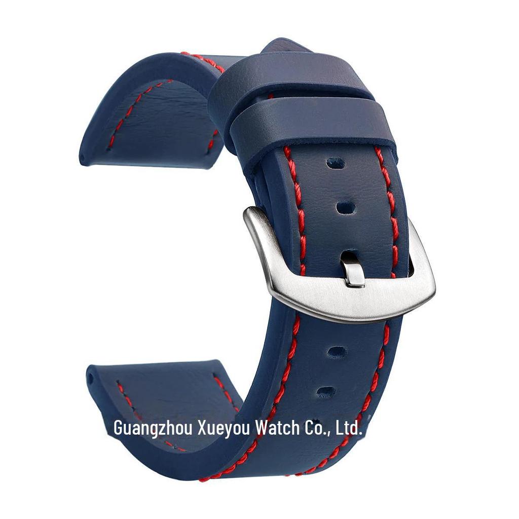 Genuine Leather Watch Strap - Universal Fit, Quality Assurance, Available In 18mm, 20mm, 22mm, and 24mm Sizes