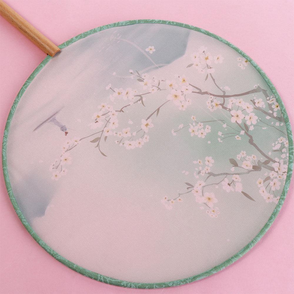 with Pendant Embroidery Fan Handheld Silk Fan Ink Painting Chinese Style Fan  Home Decor