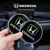 cwcr1 2Pcs Honda Logo Water Cup Pad Laser Silent Mat For Honda Civic Accord Crosstour Spirior Odyssey Avancier UR-V Sienna Elysion