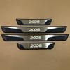 Для Peugeot 2008 3008 3008GT 5008 2017 2018 -2024 2025 Защитная накладка на порог, накладка на педаль, наклейка, декоративные элементы, аксессуары для автомобиля