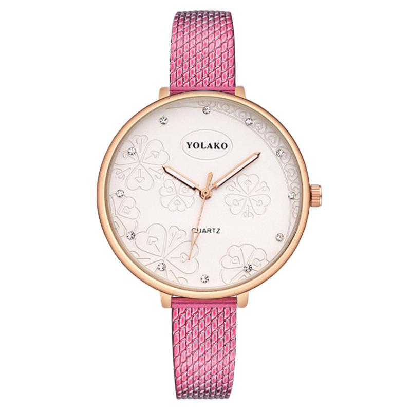 Обработка на заказ мода алмазная печать женские часы женские часы пластиковый ремень кварцевые часы женская модель