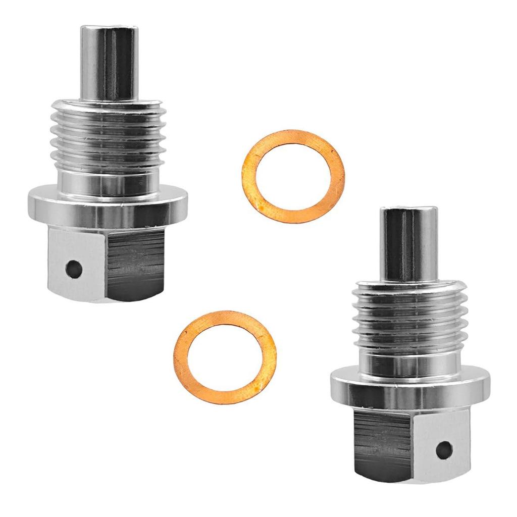 Winova Magnetic Drain Plug M14x1.5mm with Strong Magnets, Aluminum Drain Bolt with Copper