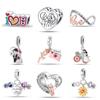 S925 Silver DIY Jewelry Accessories Bracelet Charm Beads Couple Gift