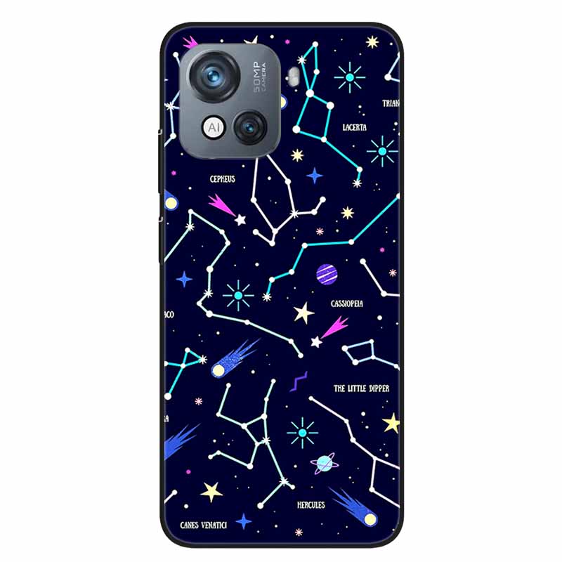 For Blackview Oscal C80 Case C 80 Marble Printing TPU Silicon Soft Phone Covers for Oscal C80 OscalC80 Back Cases Black Shells