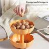 Dustproof Candy Snack Tray Double Layer Divided Serving Tray with Lid Pumpkin Snack Holder  Women