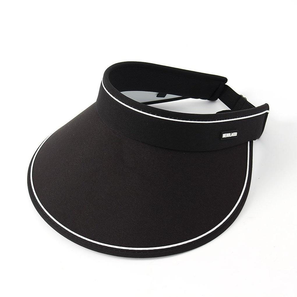 Кепка от солнца с козырьком (черный) Солнцезащитная летняя шляпа