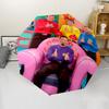 The Wiggles Print Automatic Umbrella, 8 Rib Iron Frame, Plastic Handle, Suitable for Outdoor Travel &Daily , Ideal Gift