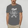 Funny Ow Ow Ow Ow Saying Body Unisex T Shirts Leisure Tees Short Sleeve Crew Neck TShirts Cotton Plus Size Clothes