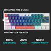 Machenike K500-B61 Мини Механическая клавиатура 60% Форм-фактор 61 клавиша Игровая клавиатура Проводная Полноклавишная с возможностью горячей замены RGB-подсветка