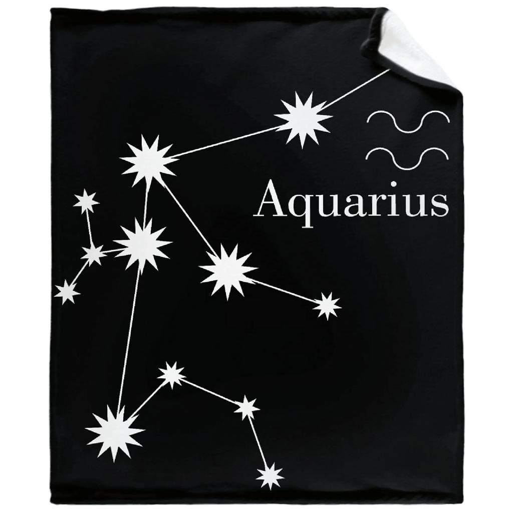 Constellation Blue Sky Throw Blanket Ultra Soft Lightweight Flannel Microfiber Constellation Lover Blanket Couch Bed Sofa Gifts