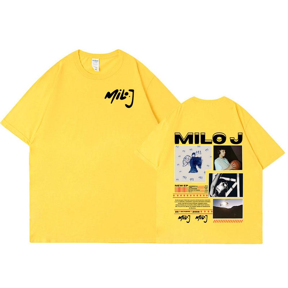 Rapper Milo J 111 166 Album Graphic T Shirt Unisex Women Fashion Hip Hop Tshirt Cotton Oversized Short Sleeve Tshirts Streetwear
