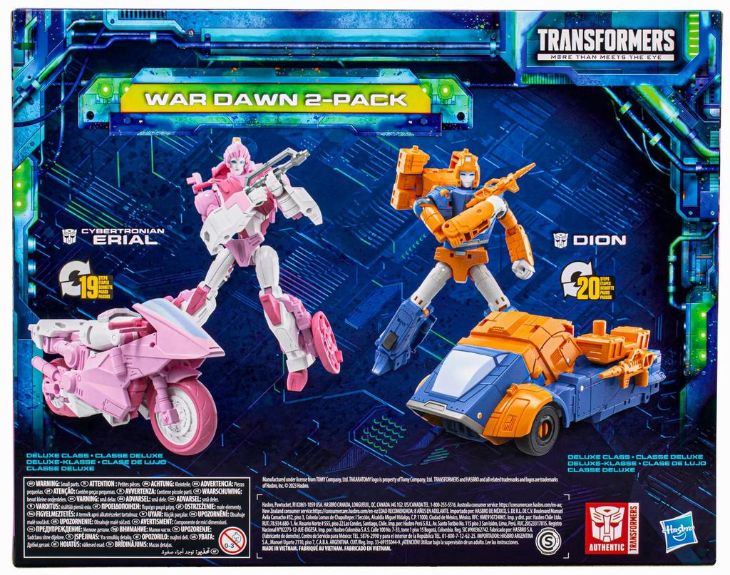 Transformers Generations 2023 Legacy Evolution 2 Pack Aerial Dion Hasbro TF LEGACY EVOLUTION SERIAL DION "War Dawn" & [Предмет]