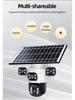 Ultra HD 6MP Outdoor 4G Solar WiFi Camera with Triple Lens