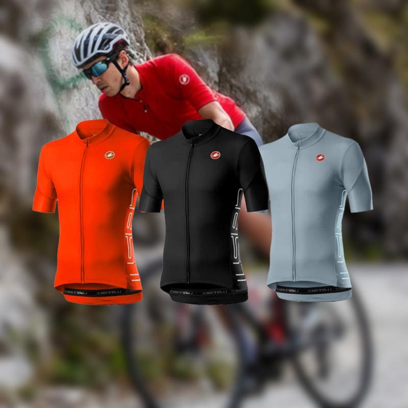 Mens Cycling Jersey Breathable Short Sleeve Quick Dry Bike Shirt Road Racing Outdoor Sports