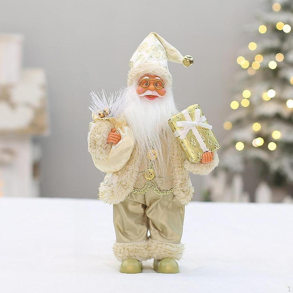 Рождественская стоящая Санта 12'' коллекционная фигурка украшение статуэтка милая для