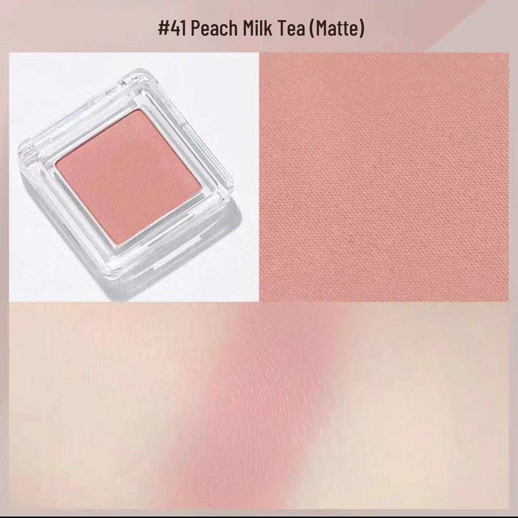 MEIBAOGE Multi-Color Matte Blush Palette: Purple, Blue, Peach, Natural, Milk Apricot