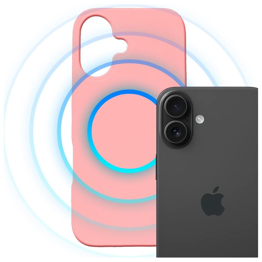Чехол 3Mk Hardy Magsilicone Для iPhone 16 Розовый