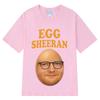 Camisetas con un divertido patrón egg sheran mee casual camiseta de manga corta de verano y