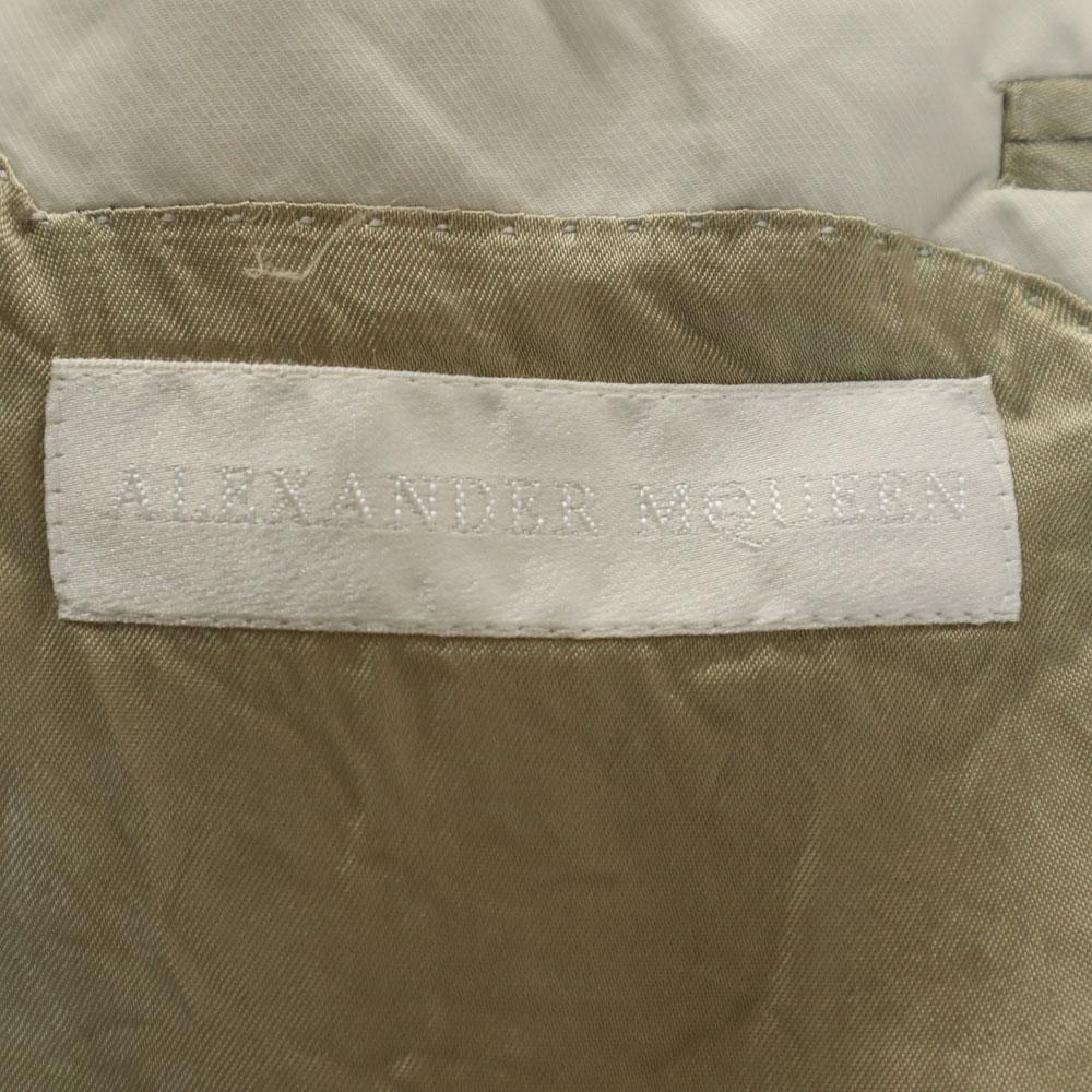 Alexander Mcqueen Сделано в Италии приталенный пиджак Блейзер цвета слоновой кости Мужской Б/у