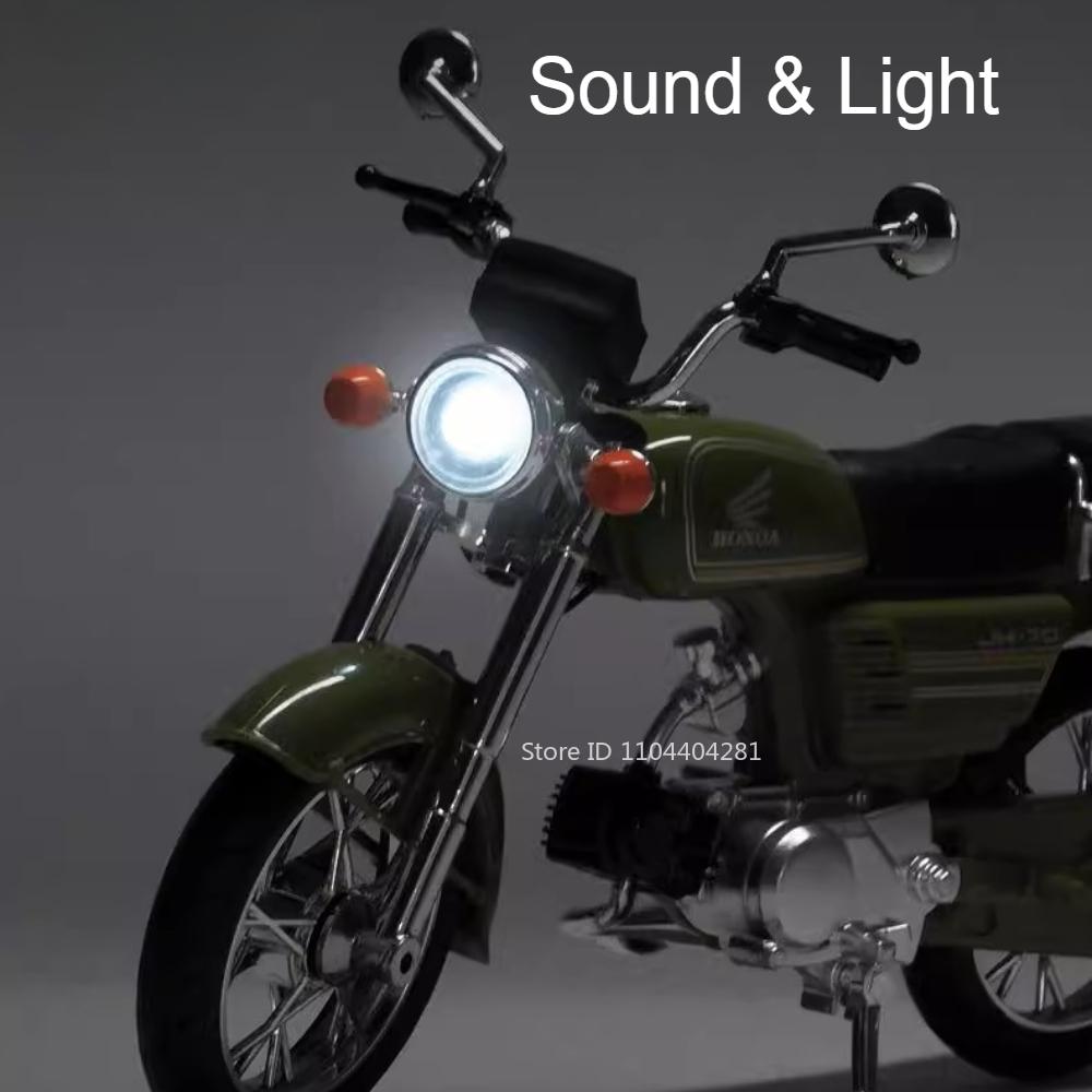 1:12 Honda Jh-70 Kx450 Сплав Мотоцикл Литая Модель Машины Игрушки Управление Передним Колесом Резиновая Шина Миниатюрный Мотоцикл Для Подарка Мальчику