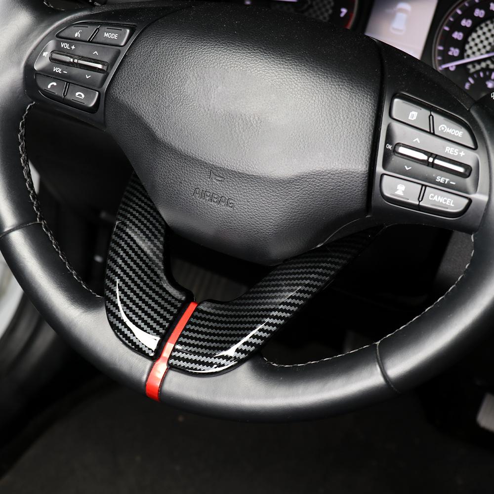2 шт. Накладка на кнопку рулевого колеса из углеродного волокна для Hyundai I30 2017-2025/Veloster 2019-2022 LHD/RHD Аксессуары для интерьера автомобиля