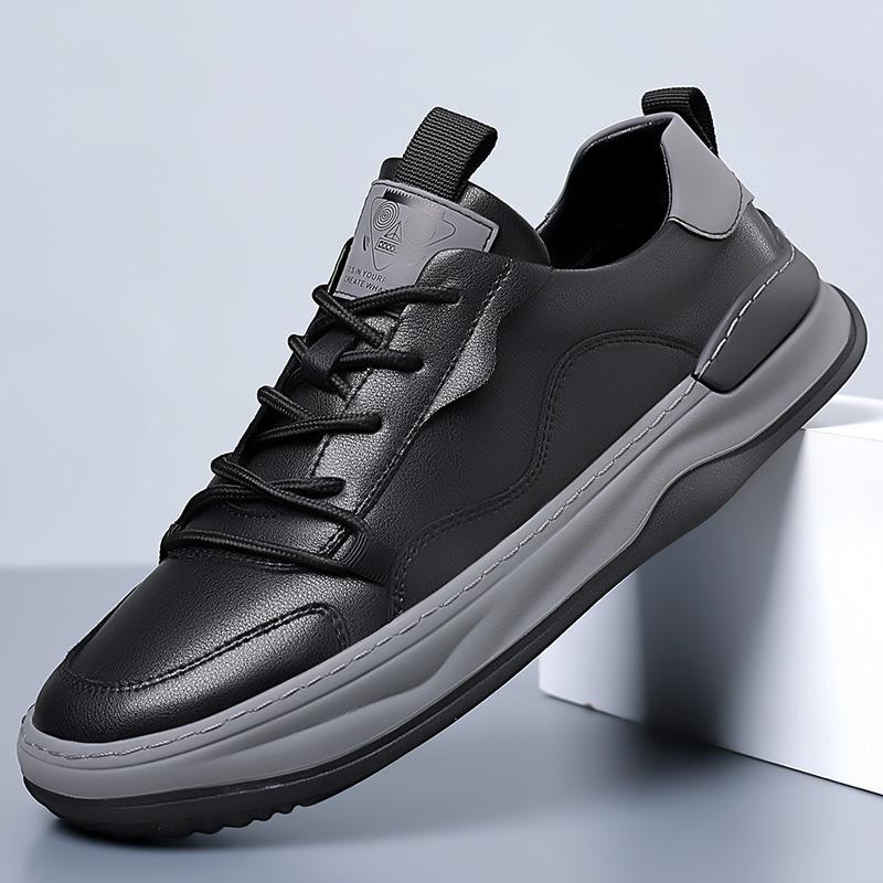 Fashion High Quality Man Luxury Designers Outdoor Sneakers Fashion Comfy Casual Leather Walking Shoes Antiskid Flat Tenis Masculino Shoe