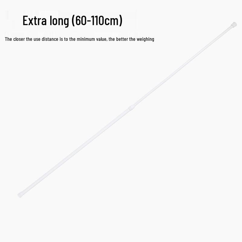 Telescopic No-Punch Hanging Clothes and Shower Curtain Rod
