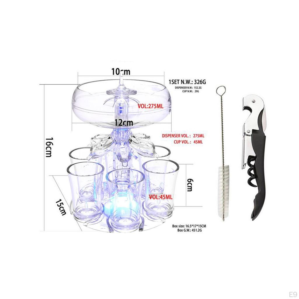 6 Стеклянный диспенсер, маленький, прозрачный, многоразовый, автоматический