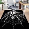 1PC Spider Skull Non-Slip Floor Carpet Compatible for Office&Living Room&Bedroom&Dining room - Flat-Weave Machine-W260