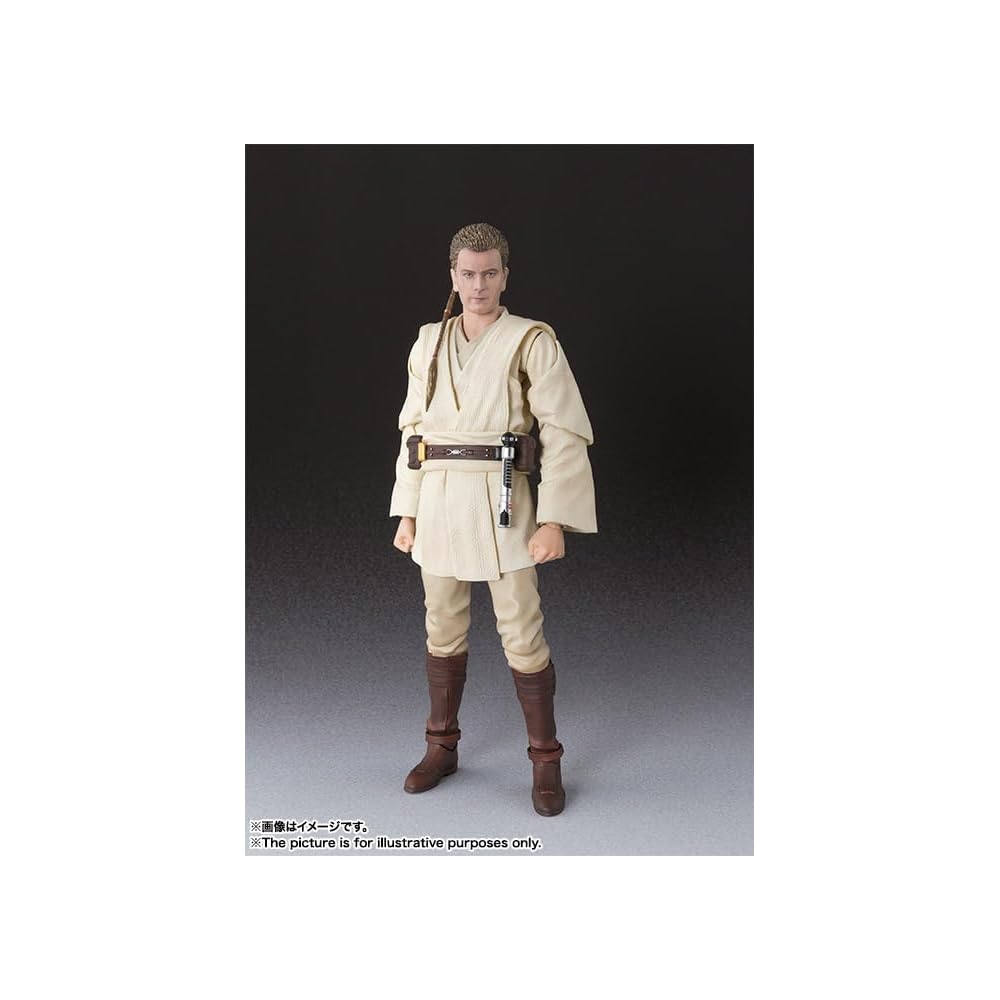 TAMASHII NATIONS S.H.Figuarts ЗВЕЗДНЫЕ ВОЙНЫ: Скрытая угроза Оби-Ван Кеноби (Эпизод I) (Переиздание) Примерно 155 мм ПВХ и АБС Покрашенная Подвижная Фигурка