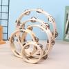 4/6/7/8/10Inch Hand Drums Toys Education Orff Musical Instrument Tambourine Hand Cranked Bell Single Row Wooden Tambourine Rings